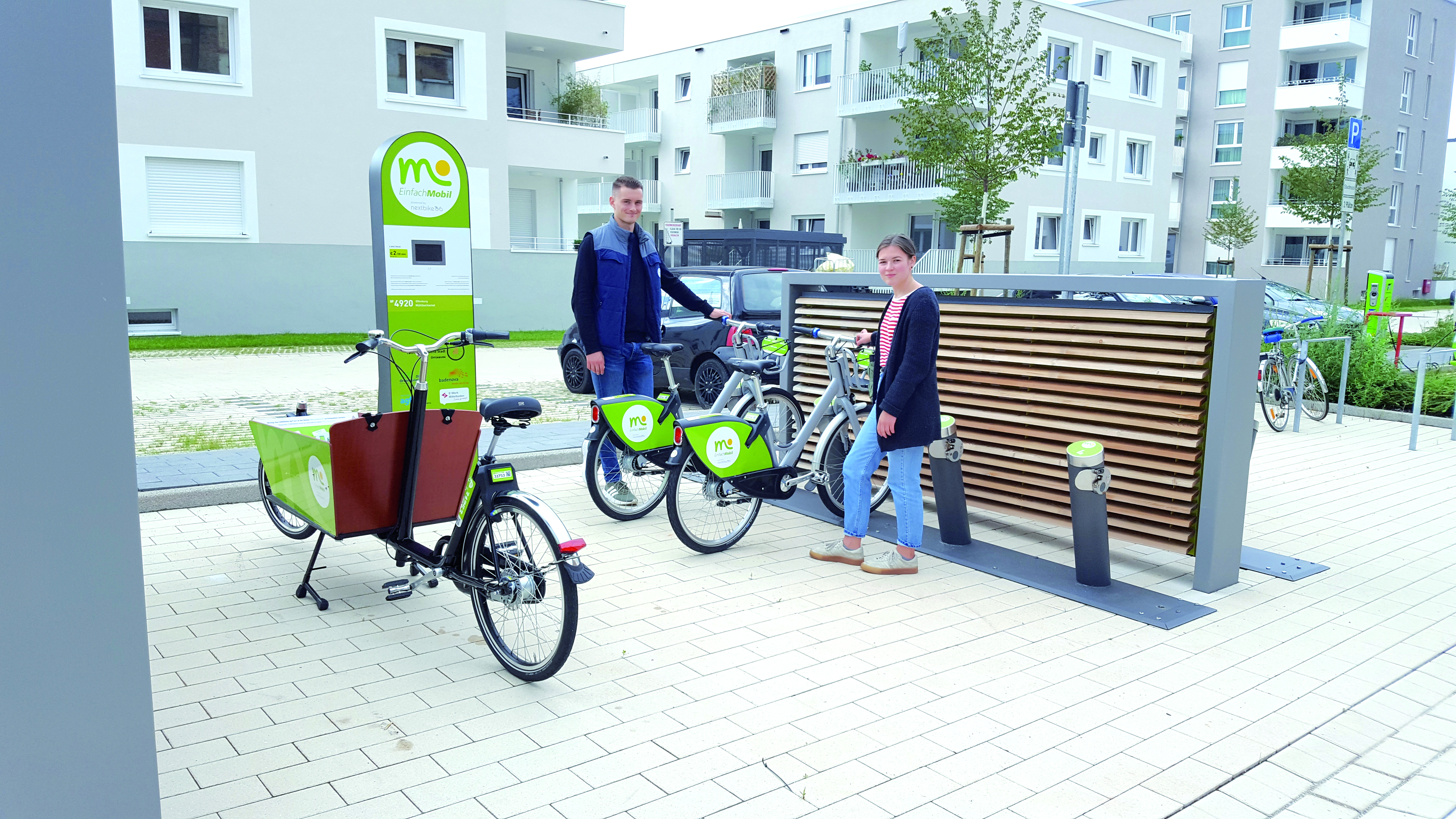 In Offenburg stehen die Mobilitätsstationen des Mobilitätsnetzwerk Ortenau bereits.
