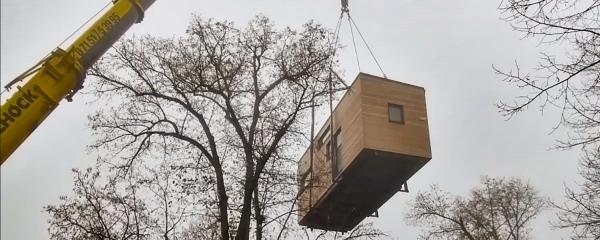 Das ersten Tiny House in Baden-Württemberg auf kommunaler Fläche steht in Schorndorf