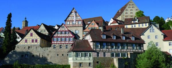 Historische Altstadt von Schwäbisch Hall als Beispiel flächeneffizienter Innenentwicklung